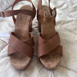 Brown Korkease Strappy Sandals